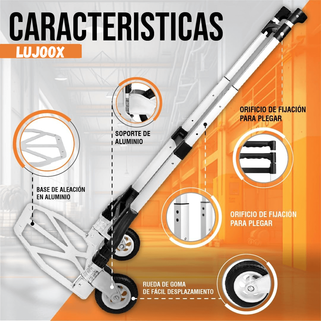 Carro de Mano Plegable - Alta Calidad y Garantía de 1 Año